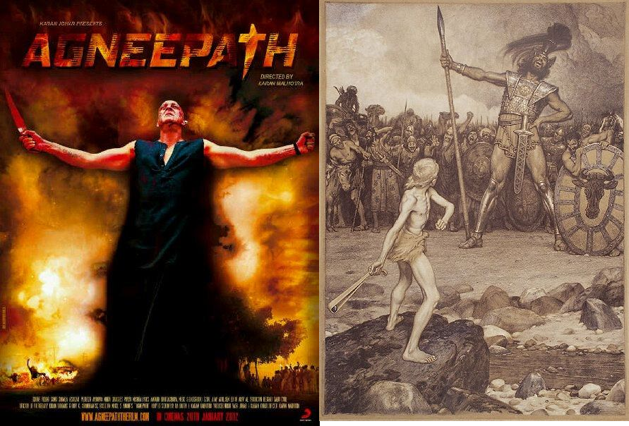 Agneepath and references from The Bible: Goliath Vs David