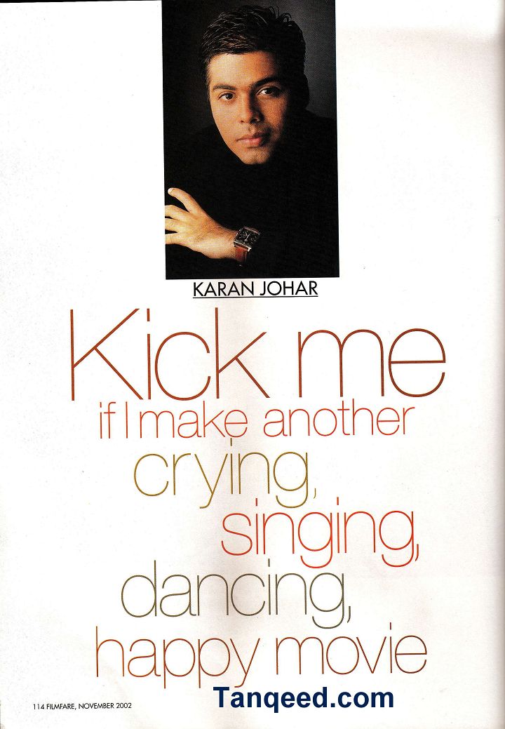 Blast from the Past: Karan Johar Filmfare Interview from 2002
