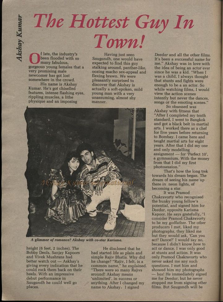 Blast from the Past: Akshay Kumar's Showtime Interview from 1991