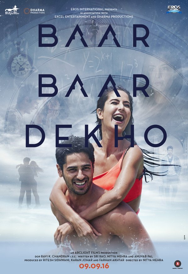 Baar Baar Dekho Poster starring Sidharth Malhotra, Katrina Kaif