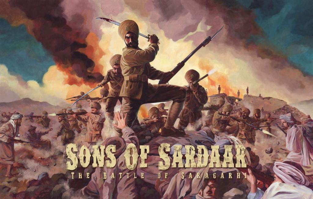 First Look Poster of Sons of Sardaar: The Battle of Saragarhi