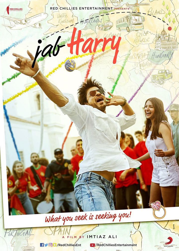 First Look Poster of Jab Harry Met Sejal starring Shah Rukh Khan, Anushka Sharma